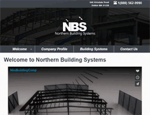 Tablet Screenshot of northernbuildingsystems.com